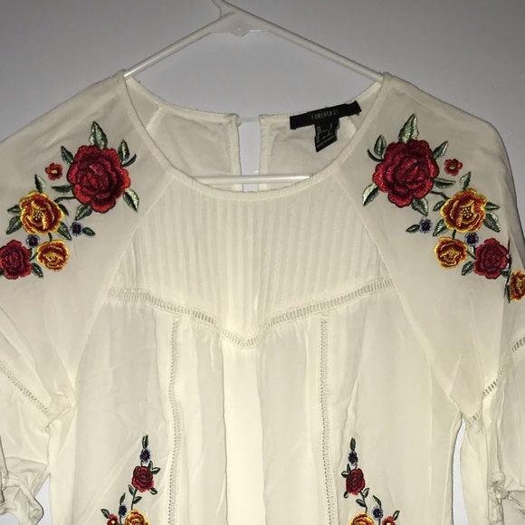 Forever 21 White Floral Mini Dress - Picture 2 of 7